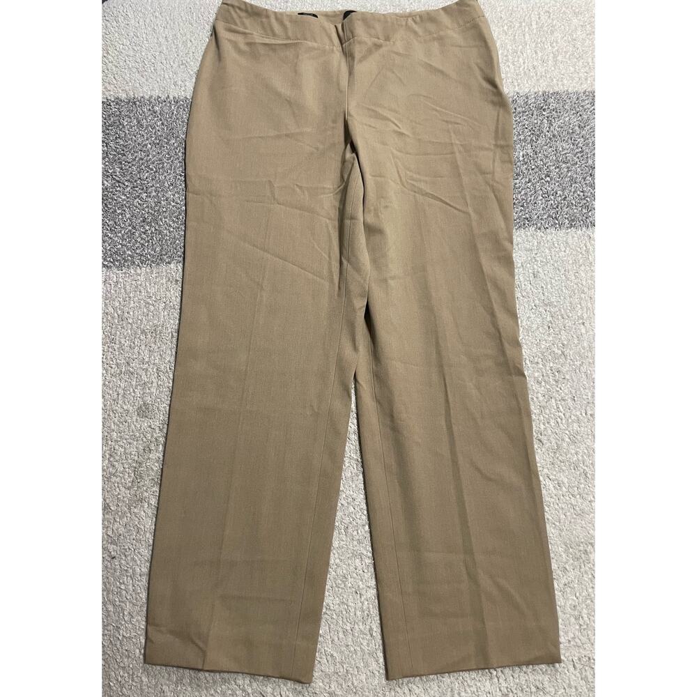 Talbots Heritage Khaki Dress Pants Womens 14P Petite Tan Straight Leg MSRP $109